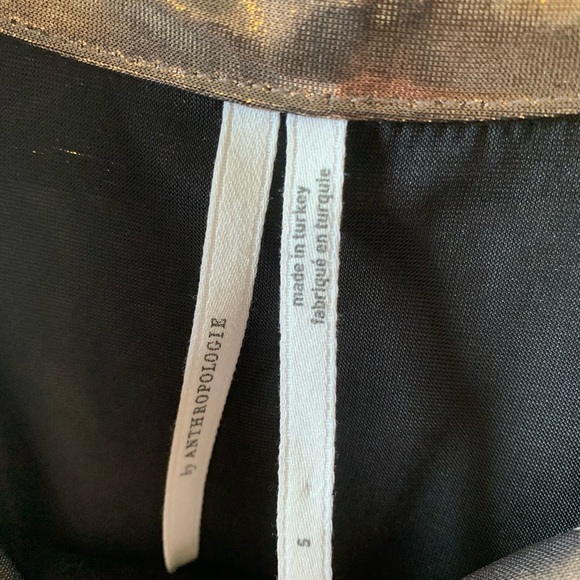 Anthropologie Metallic Blouse copper - Picture 7 of 7